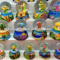 2013 decorative resin base sea style glass water ball,snow globe